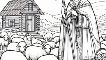 Shepherd of Christ: Regina Coloring Page