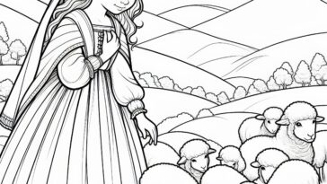 Christian Martyr's Courage: St. Regina Coloring Page