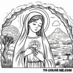 Devoted Virgin: Rosalia Coloring Activity