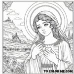 Young Hermitess: Rosalia Coloring Activity