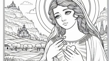 Young Hermitess: Rosalia Coloring Activity