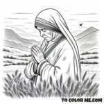 Missionary of Charity: Teresa Coloring Sheet