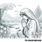 Calcutta's Angel: St. Teresa Coloring Page