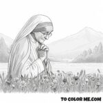 Selfless Service: St. Teresa of Calcutta Sheet