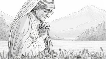 Selfless Service: St. Teresa of Calcutta Sheet