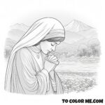World's Physician: St. Teresa Coloring Page