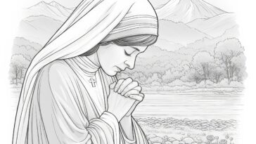 World's Physician: St. Teresa Coloring Page