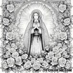 Spiritual Bouquet: Holy Name Mystical Rose Page for Kids