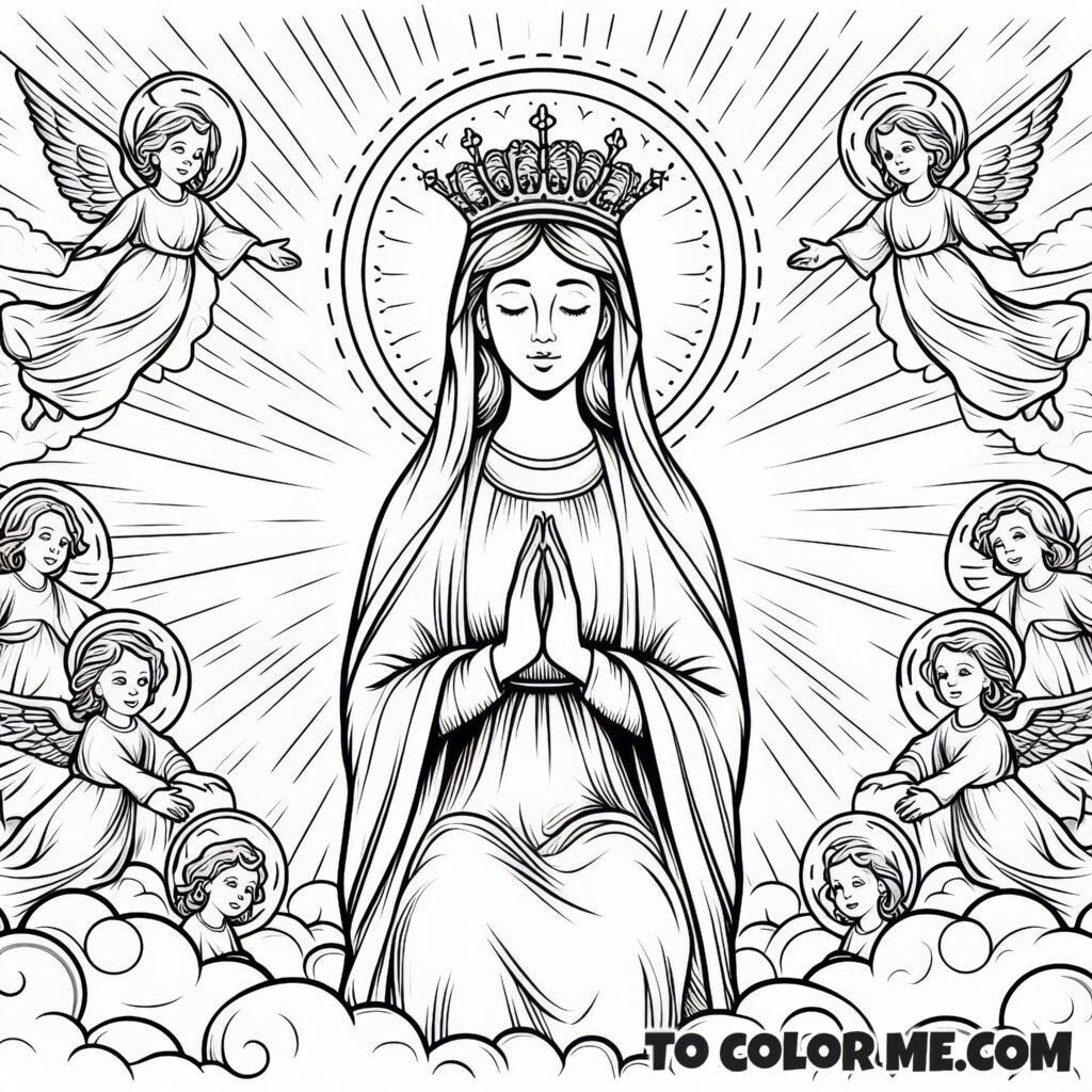 Marian Devotion: Queen of Heaven Christian Activity Sheet