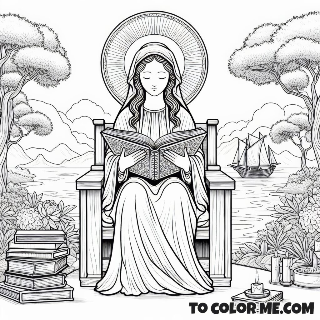 Marian Devotion: Seat of Wisdom Christian Activity Sheet