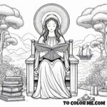 Marian Devotion: Seat of Wisdom Christian Activity Sheet