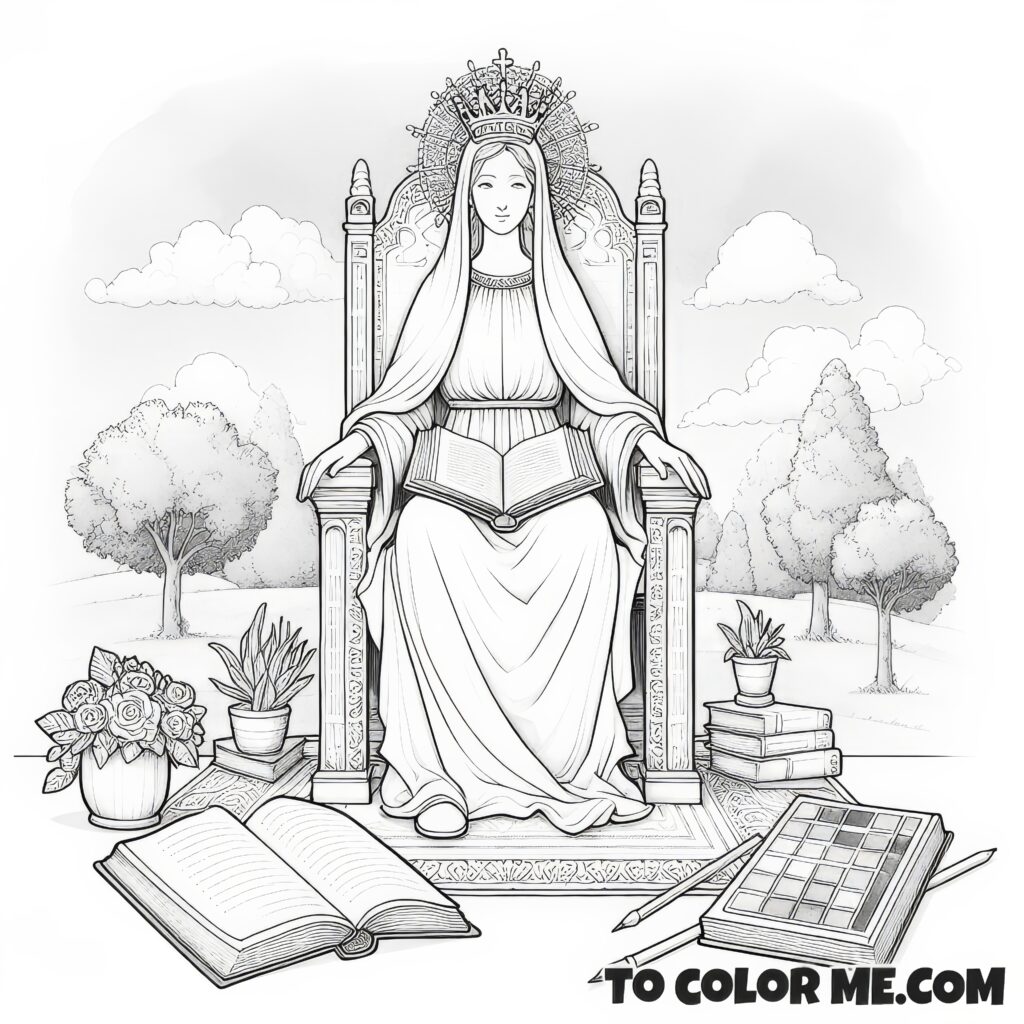Battle of Vienna Memorial: Seat of Wisdom Mary Printable