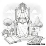 Battle of Vienna Memorial: Seat of Wisdom Mary Printable