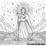 Stella Maris: Holy Name of Mary Illuminated Illustration