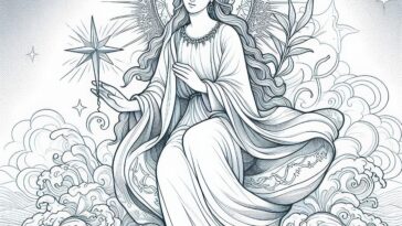 Seafarer's Patroness: Stella Maris Holy Name Pencil Art