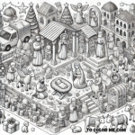 Christmas Nativity Search-and-Color Activity