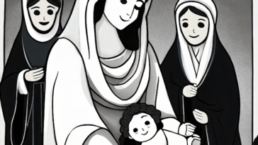Nativity Joy: Inspiring Coloring Page – Share the Spirit of Christmas with this Printable Masterpiece!